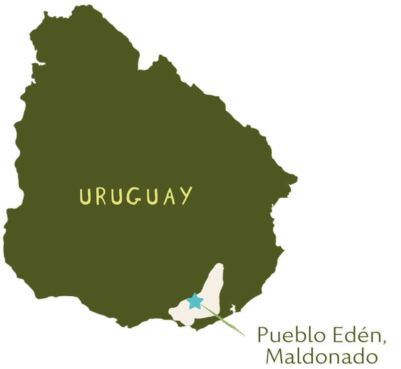 Ubicación de Pueblo Edén, Maldonado