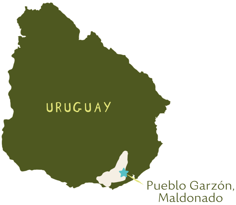Ubicación de Pueblo Garzón, Maldonado